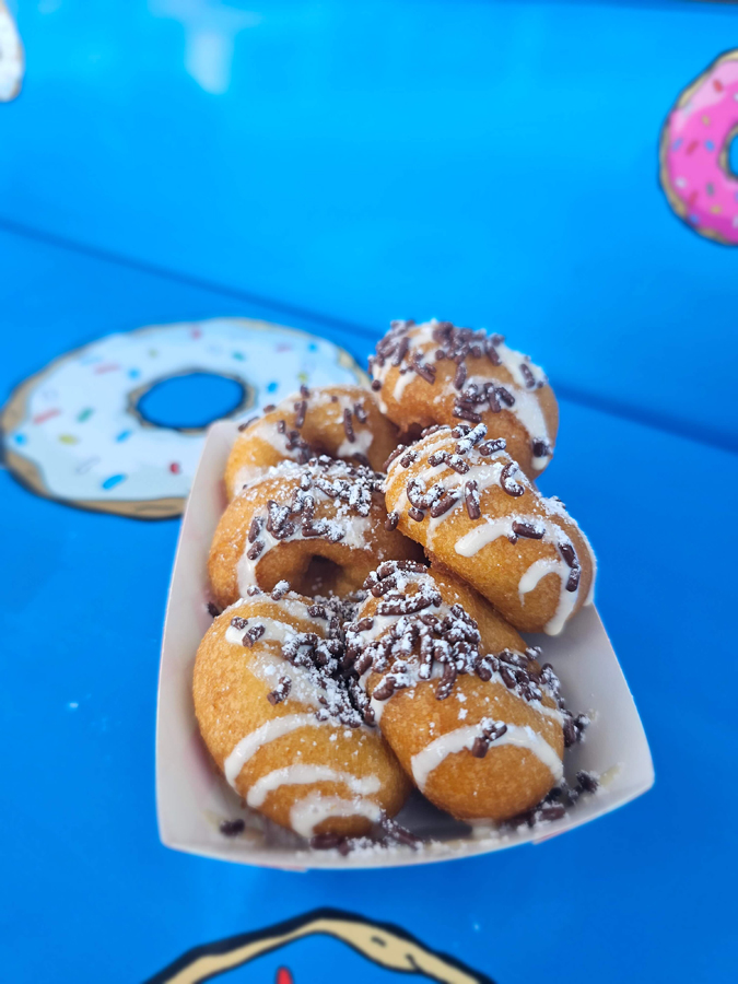 Tuxedo Mini Donuts made by Glazed & Confused Food Truck